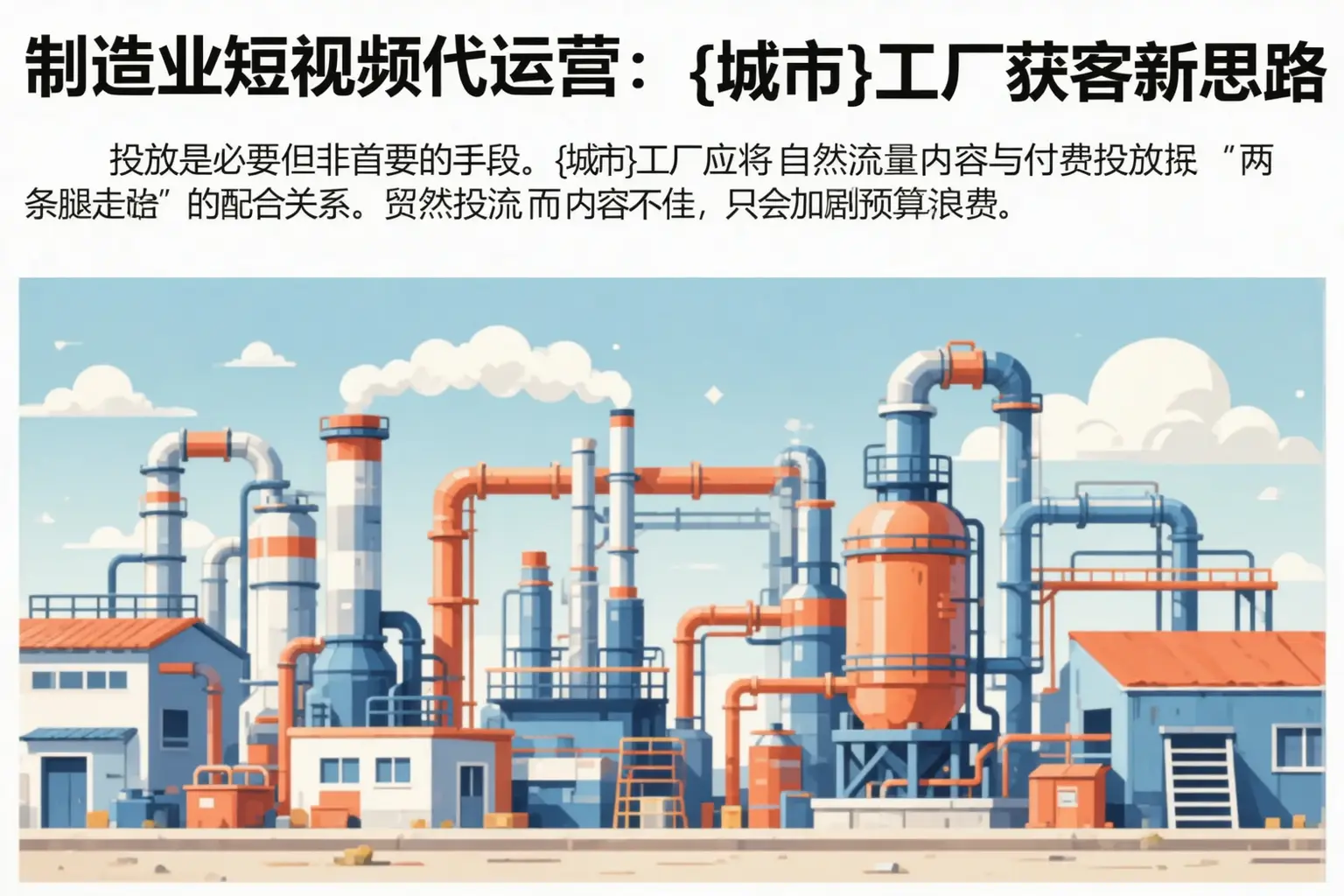 制造业短视频代运营:武都工厂获客新思路