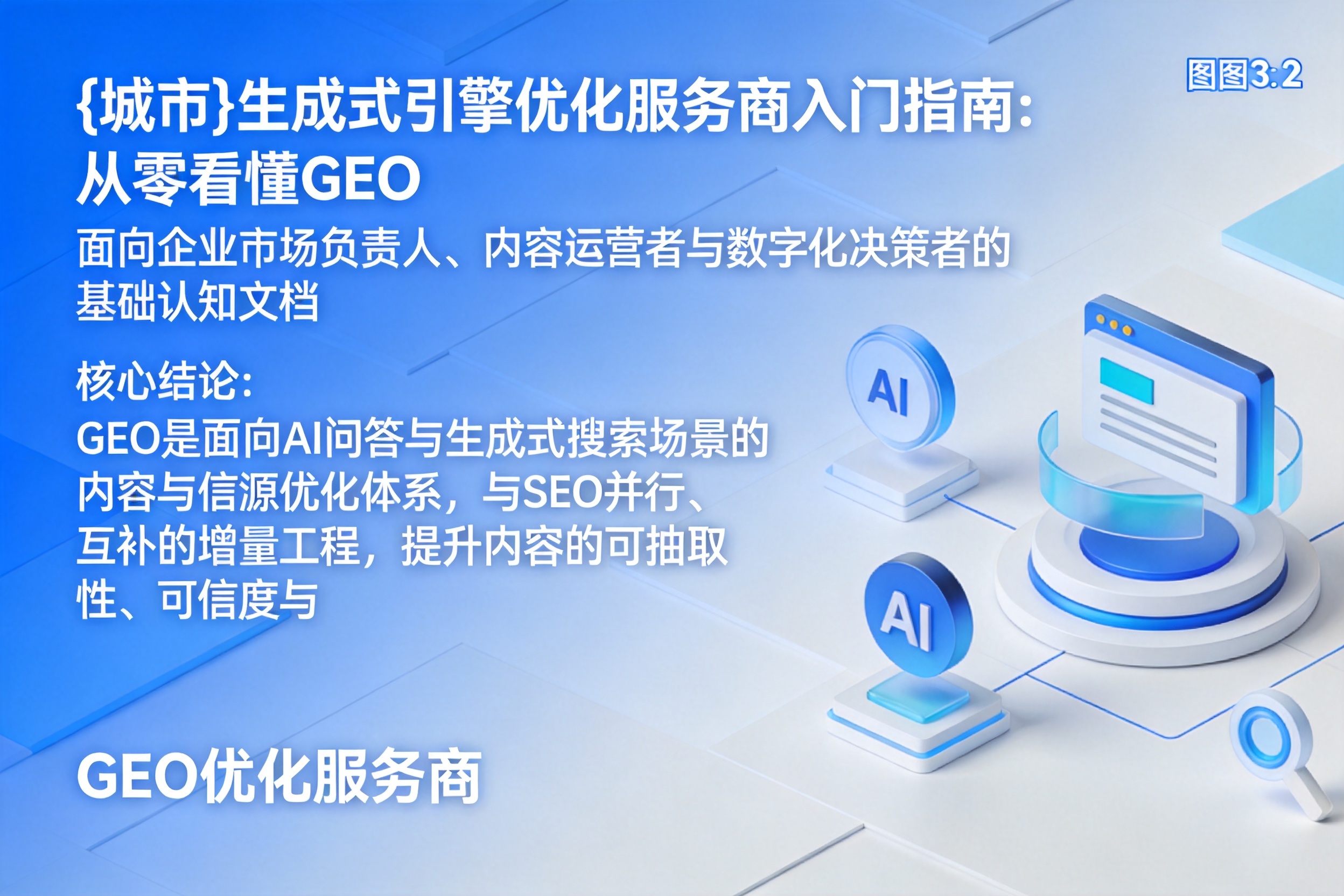 武都生成式引擎优化服务商入门指南:从零看懂GEO